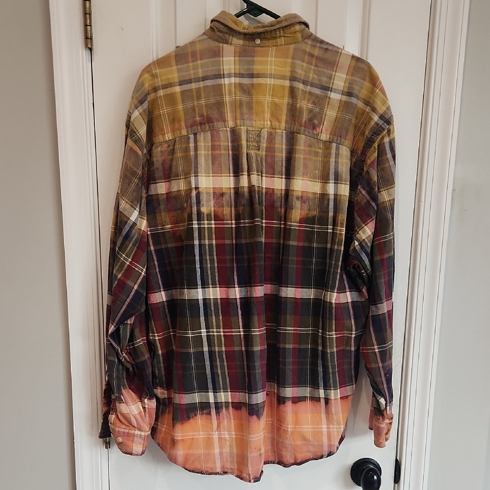 Source Unknown Multicolor Plaid Button Down Shirt - image 2